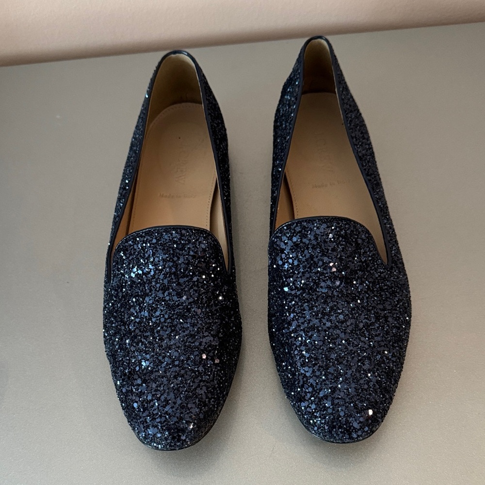 J. Crew Women's Glitter Loafers